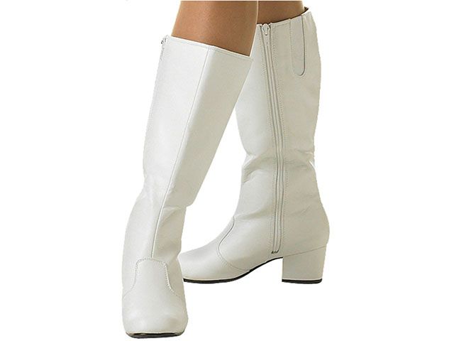 majorette boots white
