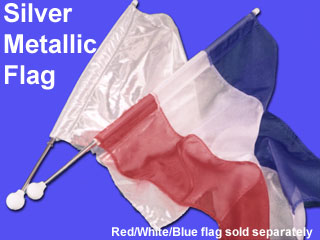 Flag - Silver Metallic